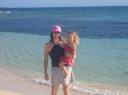 Addie and Mom on Gibbs Cay